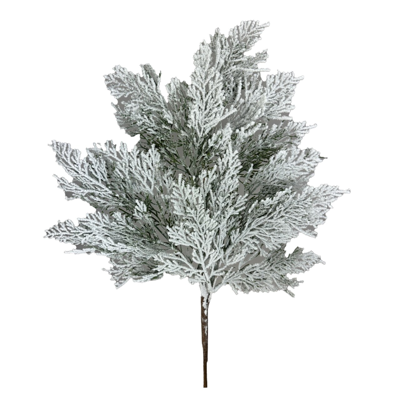 29" Flocked Artificial Cypress Spray – Snowy Holiday Greenery Accent | TCT Crafts - 86018SNOW